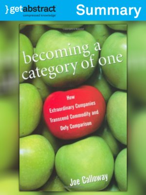 cover image of Becoming a Category of One (Summary)